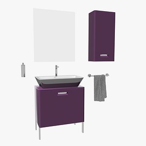 countertop washbasin unit 3d max