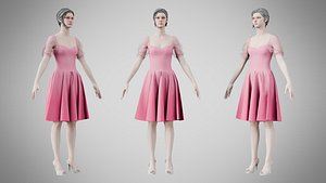 Dress 09 Tickle Me Pink