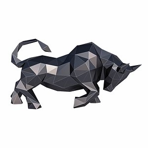 3D animal bull mammal