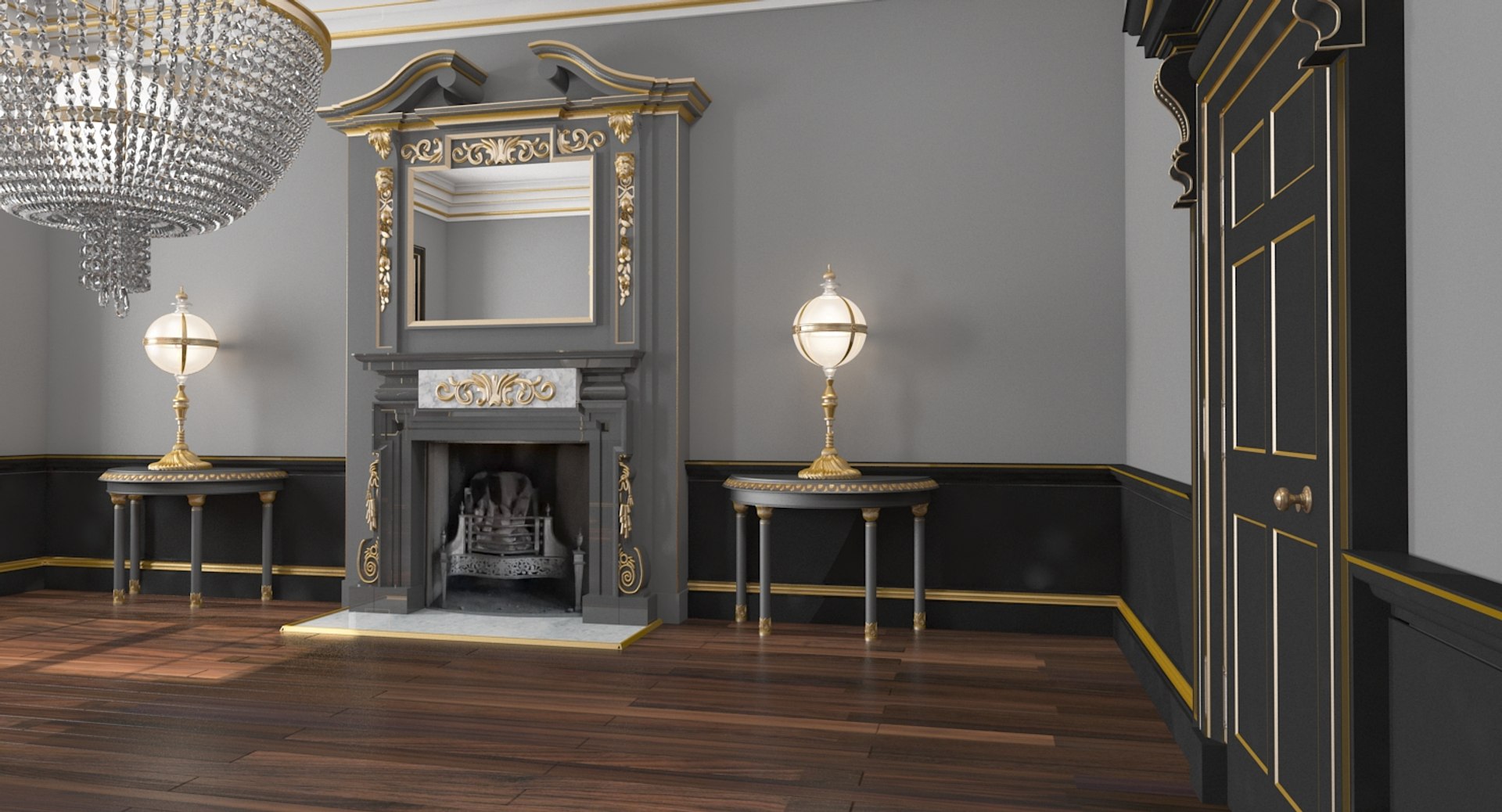 3D Classical Interior Model - TurboSquid 1198912