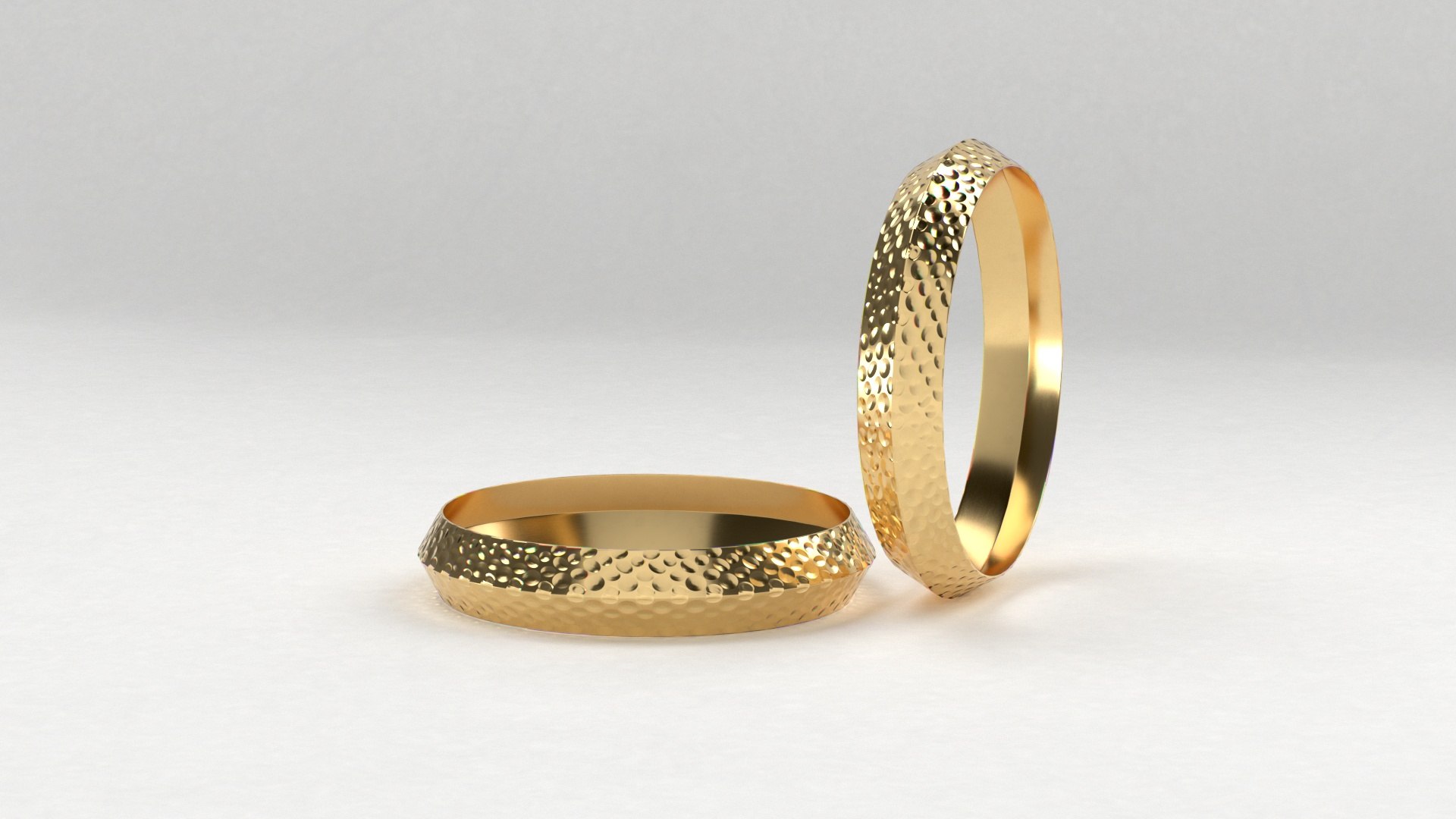 3D Golden Bangles Model - TurboSquid 2112570