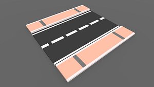 voxel road 3D model