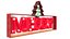 Weihnachtsfeiertags-fröhliches beleuchtetes nostalgisches Metall-Festzelt-Zeichen
