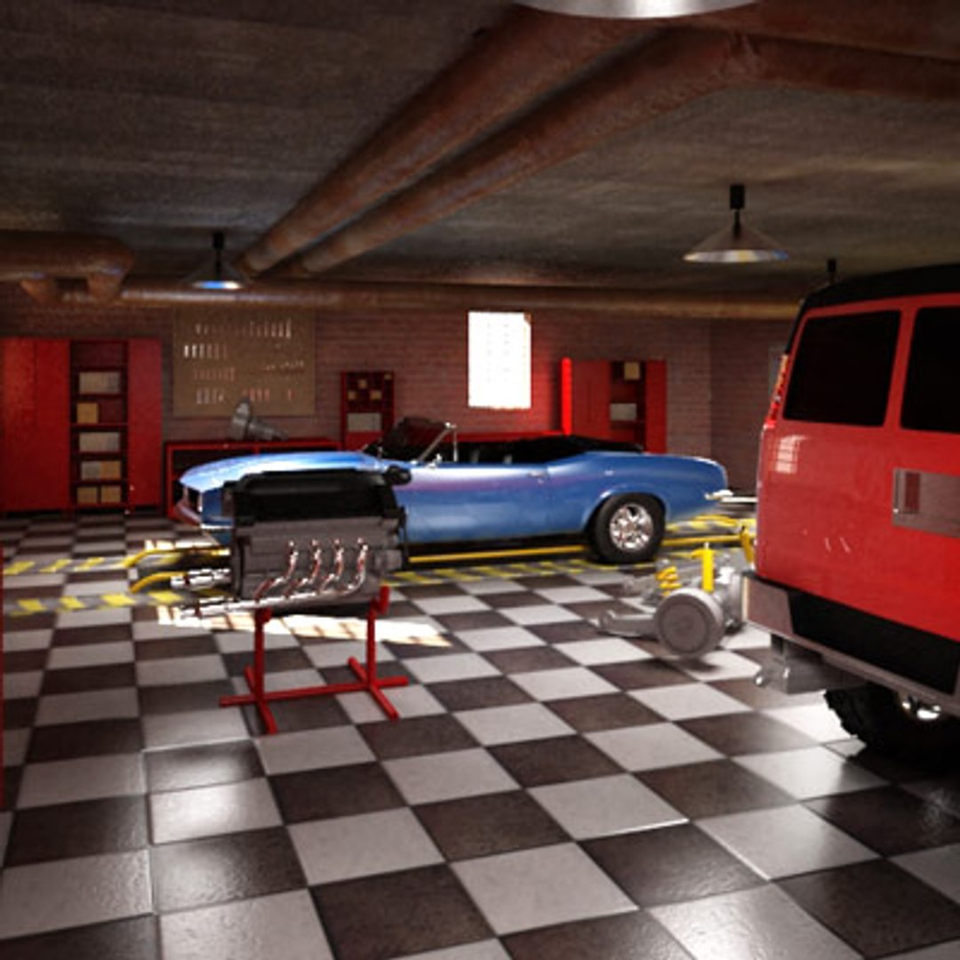 garage classic 3d model