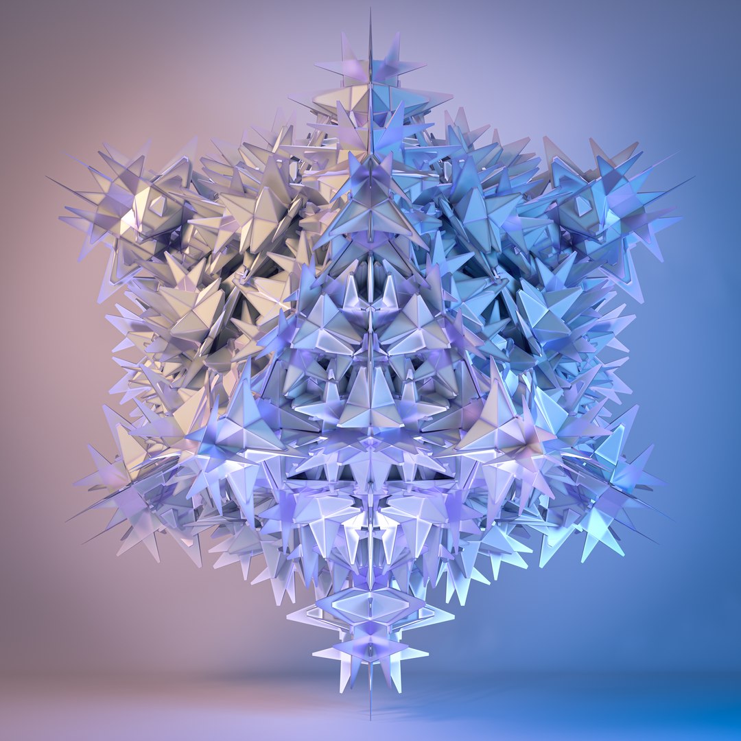 12 Symmetrical Abstract Geometric Mandala Fractal Kitbash Set ...