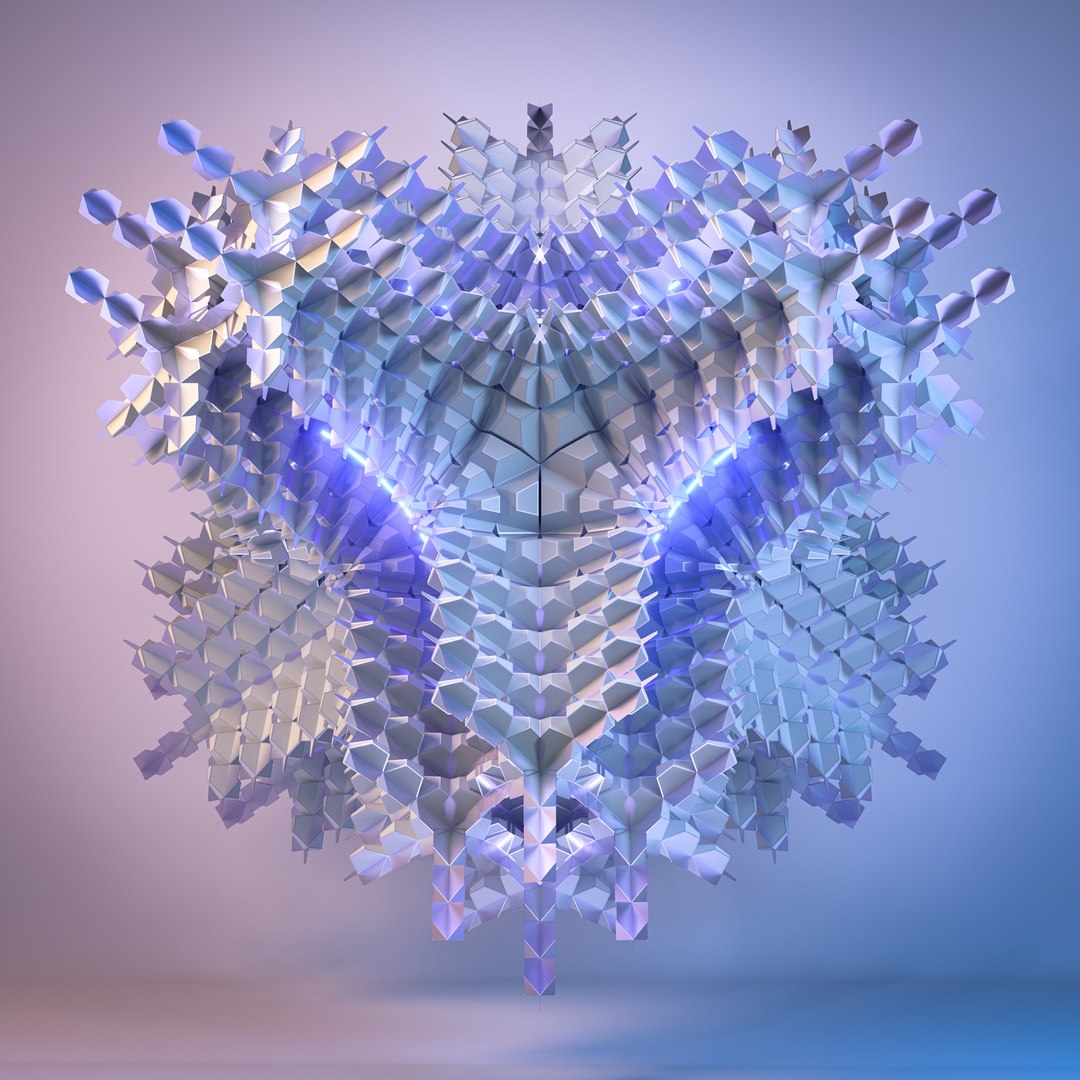 12 Symmetrical Abstract Geometric Mandala Fractal Kitbash Set ...
