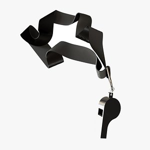 Whistle on a lanyard - 3D Asset