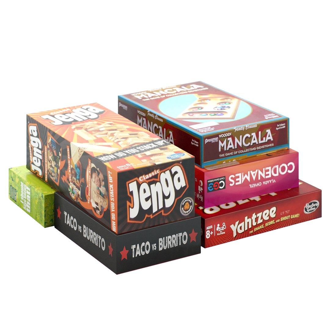 Board Games Pack 3 3D Model TurboSquid 1983903