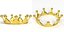 Gold crown 8 3D model