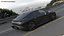 3D Electric Car Sedan Black Rigged