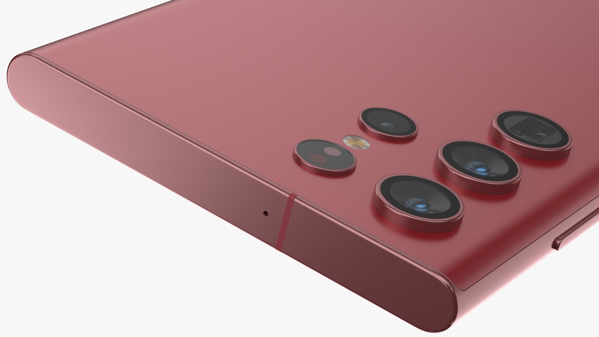 Samsung Galaxy S22 Ultra Red 3D Model - TurboSquid 1840141