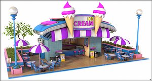 polygons scene 3D model
