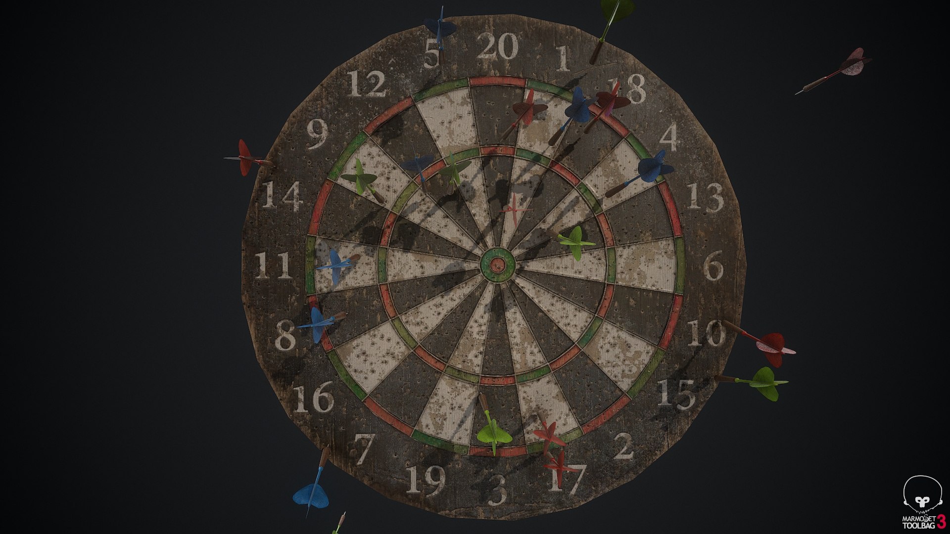 Dart Board-Game Ready Props PBR Low-poly 3D Model 3D Model - TurboSquid ...