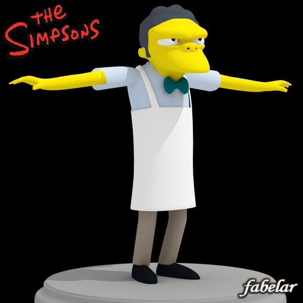 moe szyslak 3d model