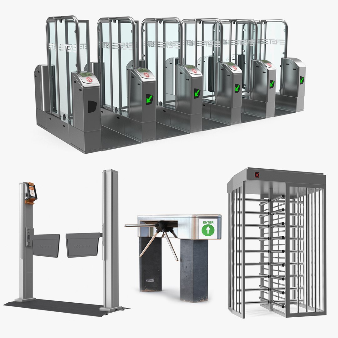 Turnstiles Collection 3 3D model preview