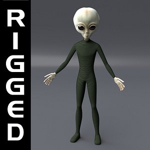 3D model extraterrestrial alien
