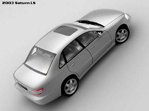 saturn ls sedan 3d model