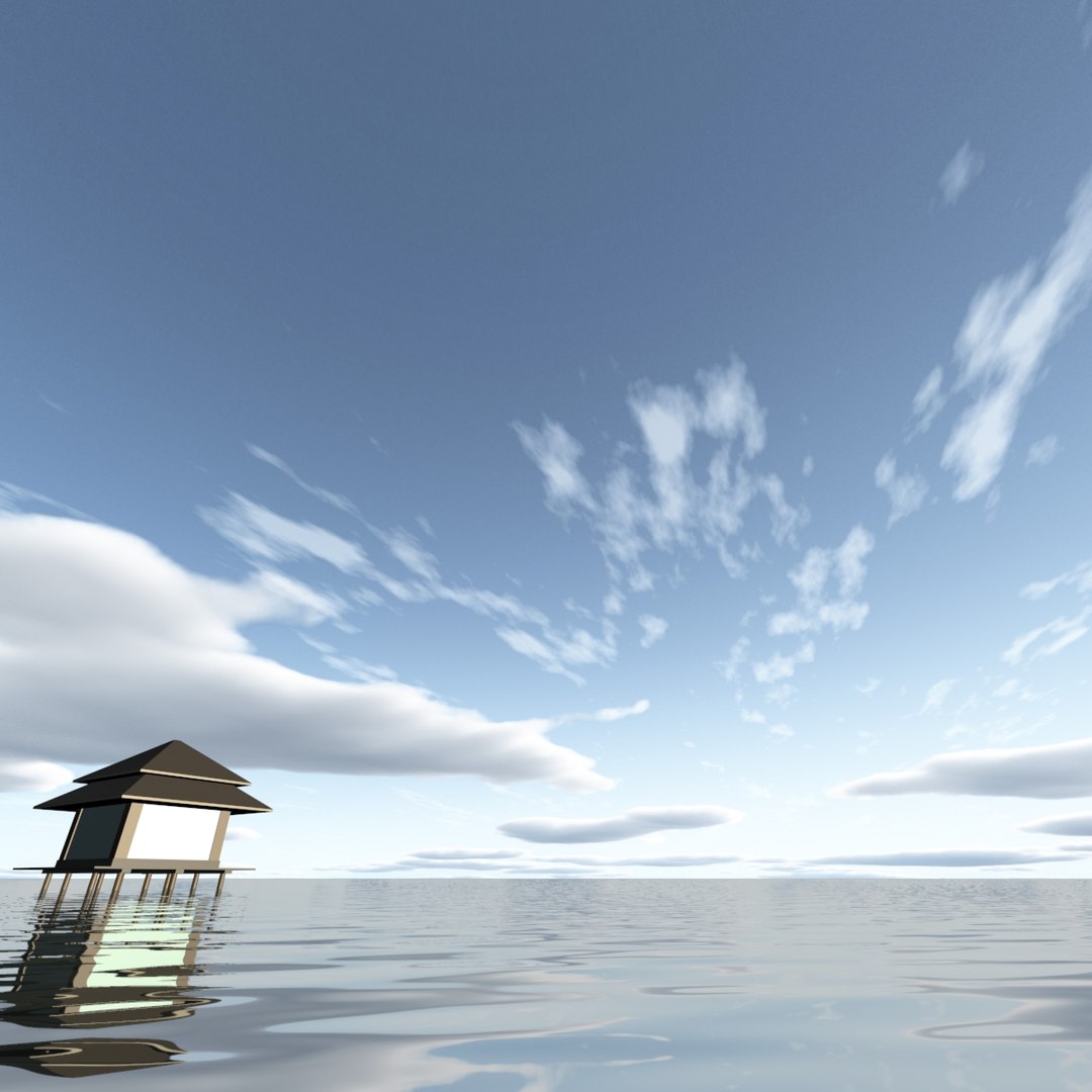 3d model sky clouds