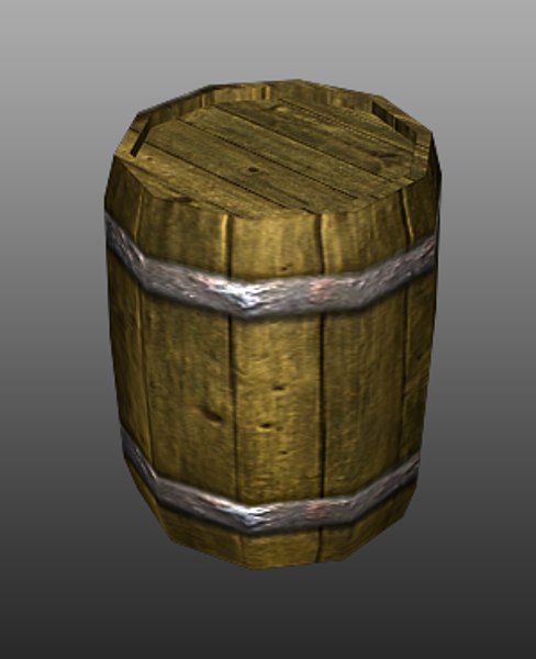 barrel games object 3d model