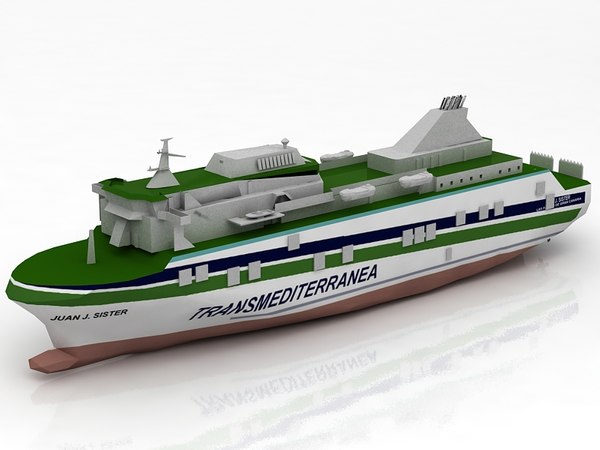 Trasmediterranea Ship 3D model