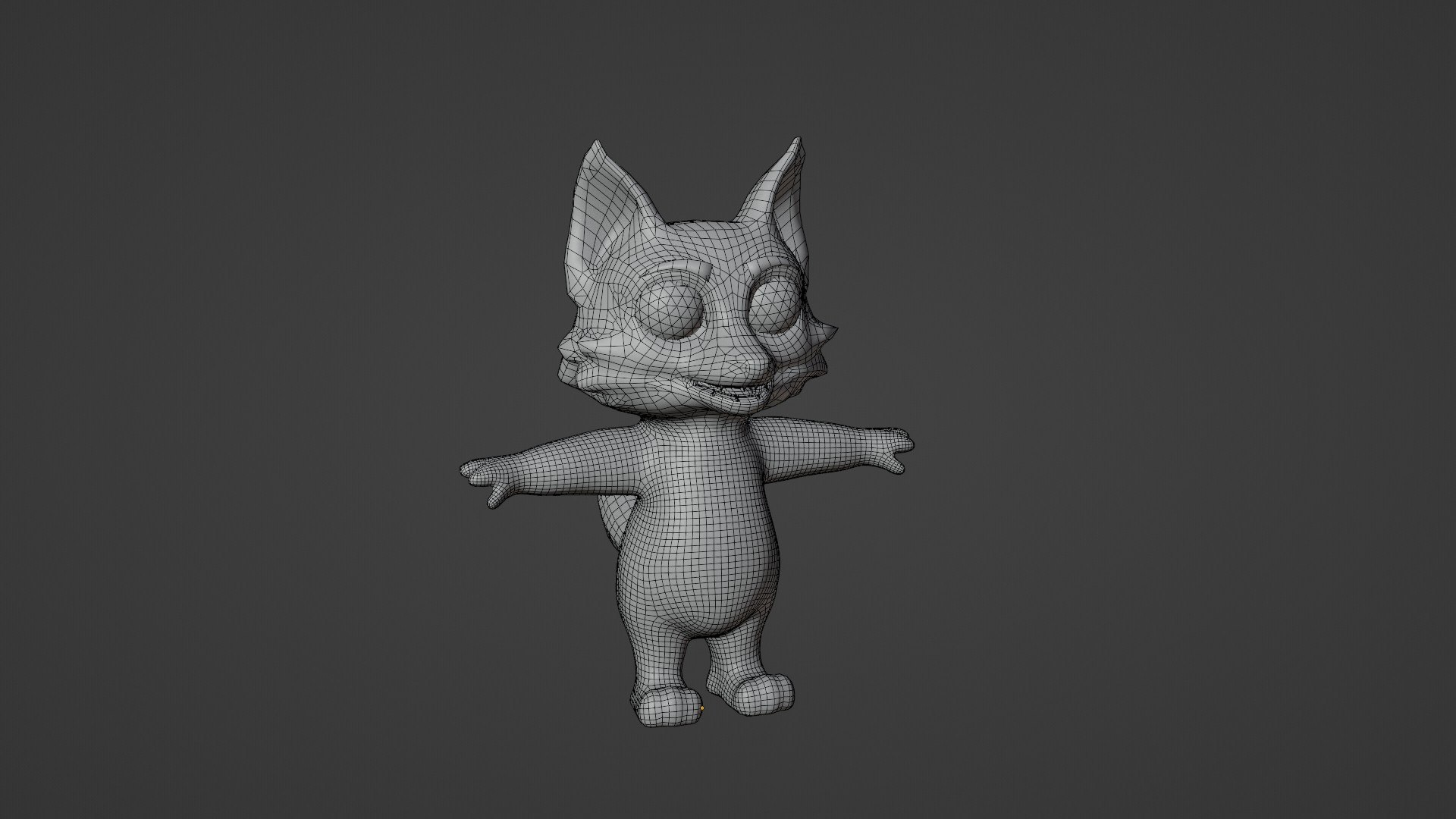 3D Model Cartoon Fox Animated And Rigged Base Mesh 3D Model ...