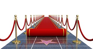 Red Carpet Unroll Animation 3D model