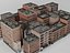 Prédios de apartamentos de tijolos vermelhos vintage de Nova York
