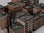 Prédios de apartamentos de tijolos vermelhos vintage de Nova York
