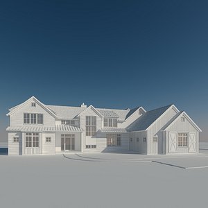 3D house farm model