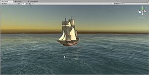 sailing ship british endeavour 3D model