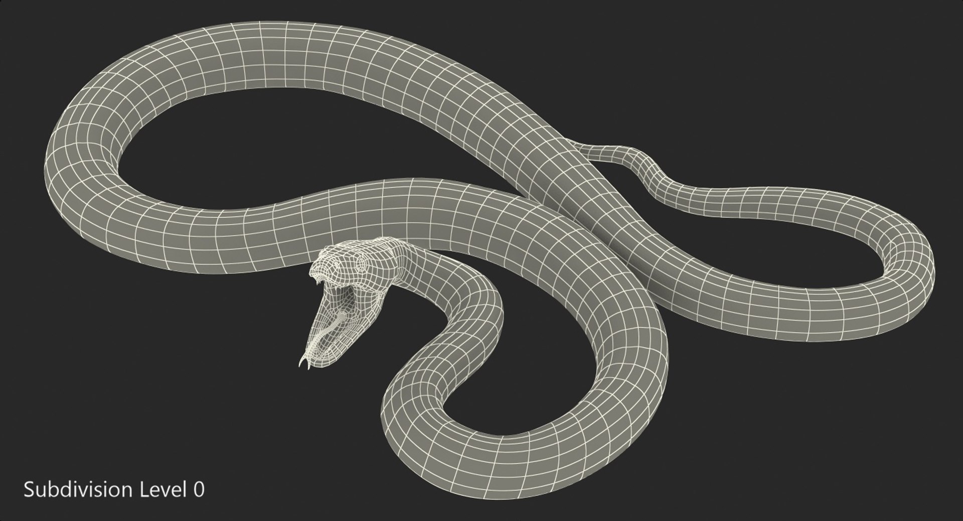 Python snake dark brown colour snake 3D model - TurboSquid 1958339