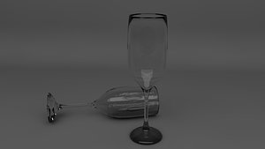 3d model glass goblet