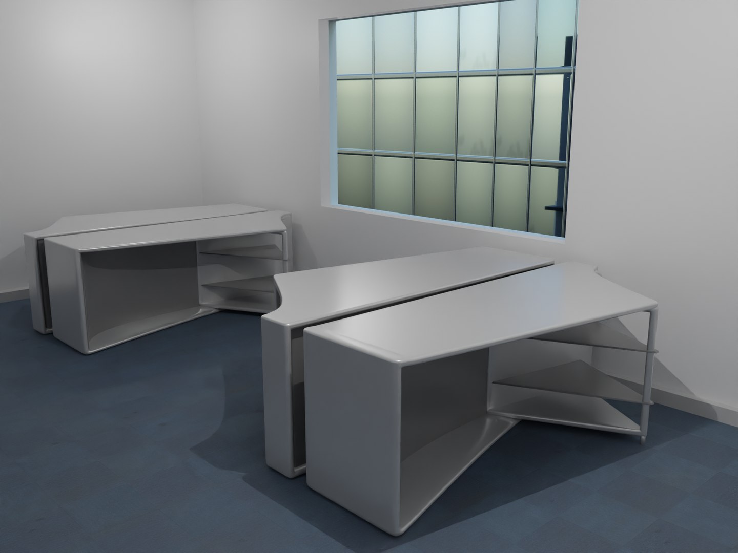 Free Futurism Office Desk 3d Model Turbosquid 2095651