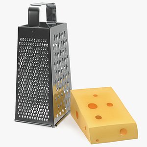 3D model kitchen grater cheese