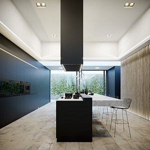 Corona C4D Scene files - Kitchen Scene 3