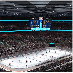 3D Detailed Hockey Arena model