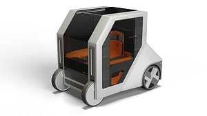 City car futuristic design 3D model