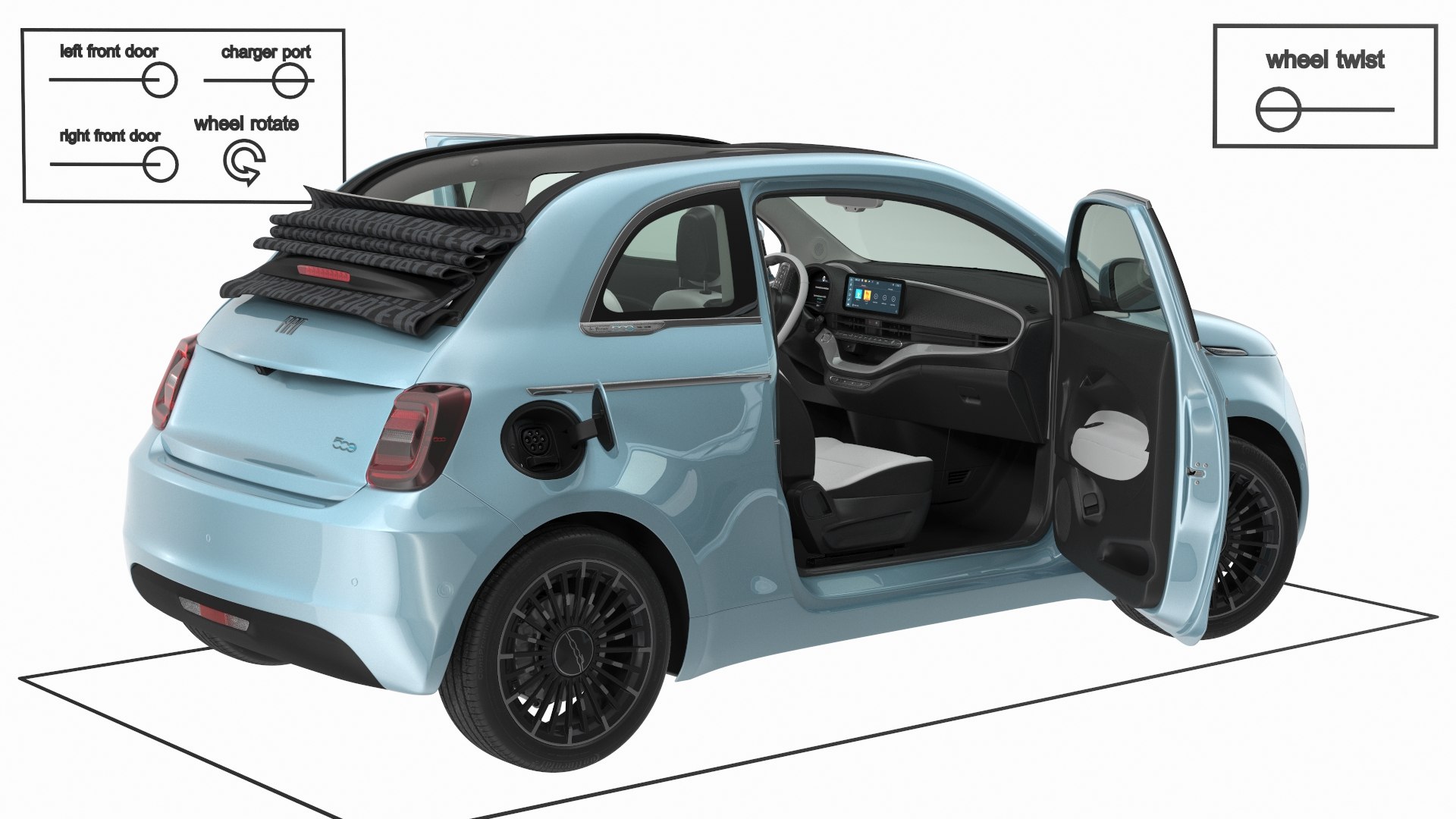 3D fiat 500 cabrio la model https://p.turbosquid.com/ts-thumb/qJ/93P1hQ/UpUPQ7gn/fiat500cabriolaprimariggedmb3dmodel006/jpg/1601384806/1920x1080/fit_q87/824f40aad203beec34a394ed1ab7b27e05b229e4/fiat500cabriolaprimariggedmb3dmodel006.jpg