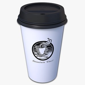 Takeout Coffee Cup (Mountain Roast Design)