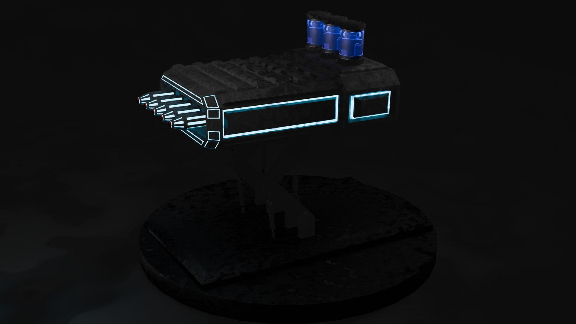 3D Sci Fi Chemical Missile Lounger - TurboSquid 2390449