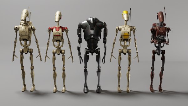 3D Starwars Battle Droids