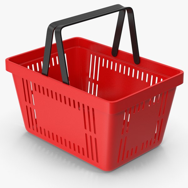 3D model Red Shopping Basket