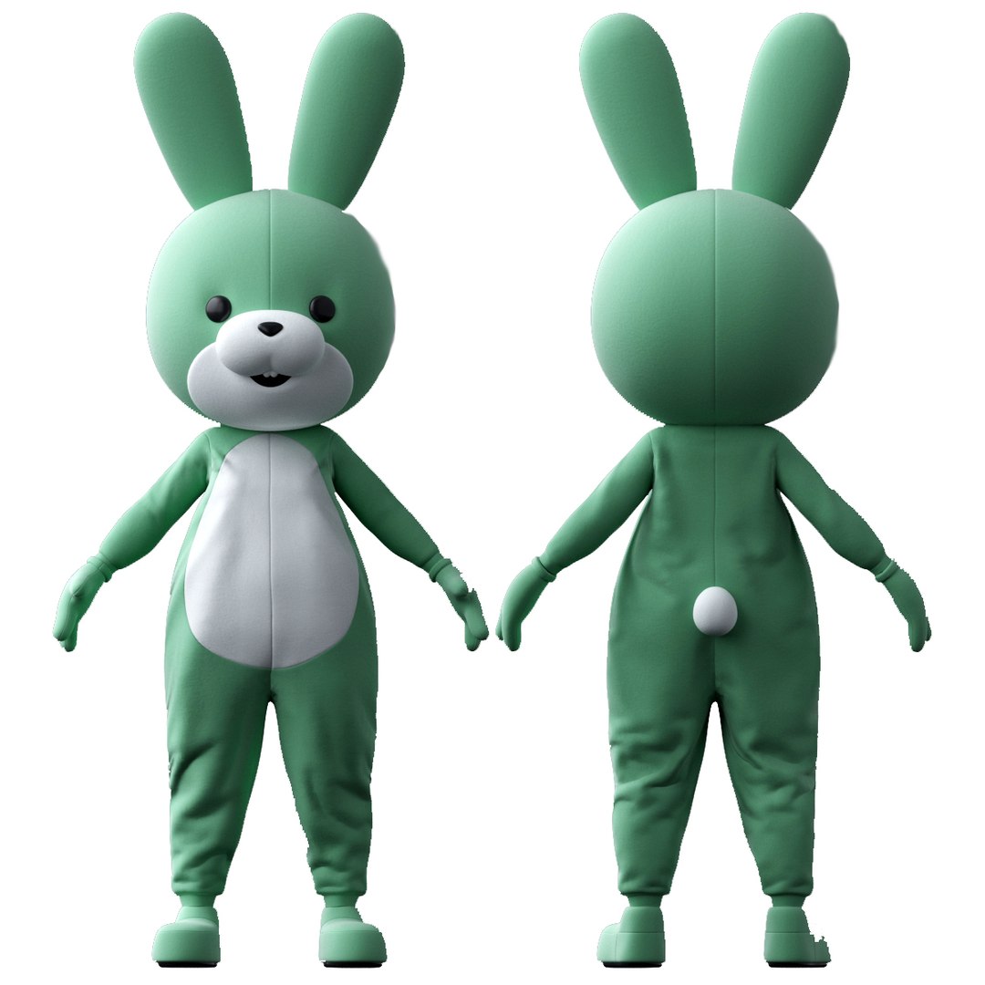 3D Model Rabbit Costume - TurboSquid 1683421