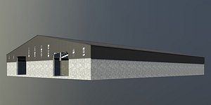 Warehouse with loading area