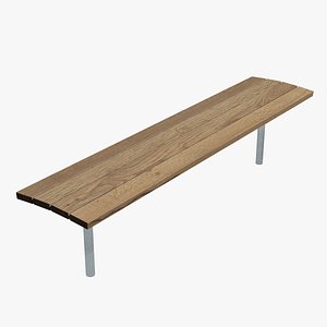 3D Public bench 3