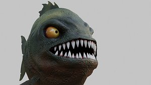 piranha 3D model