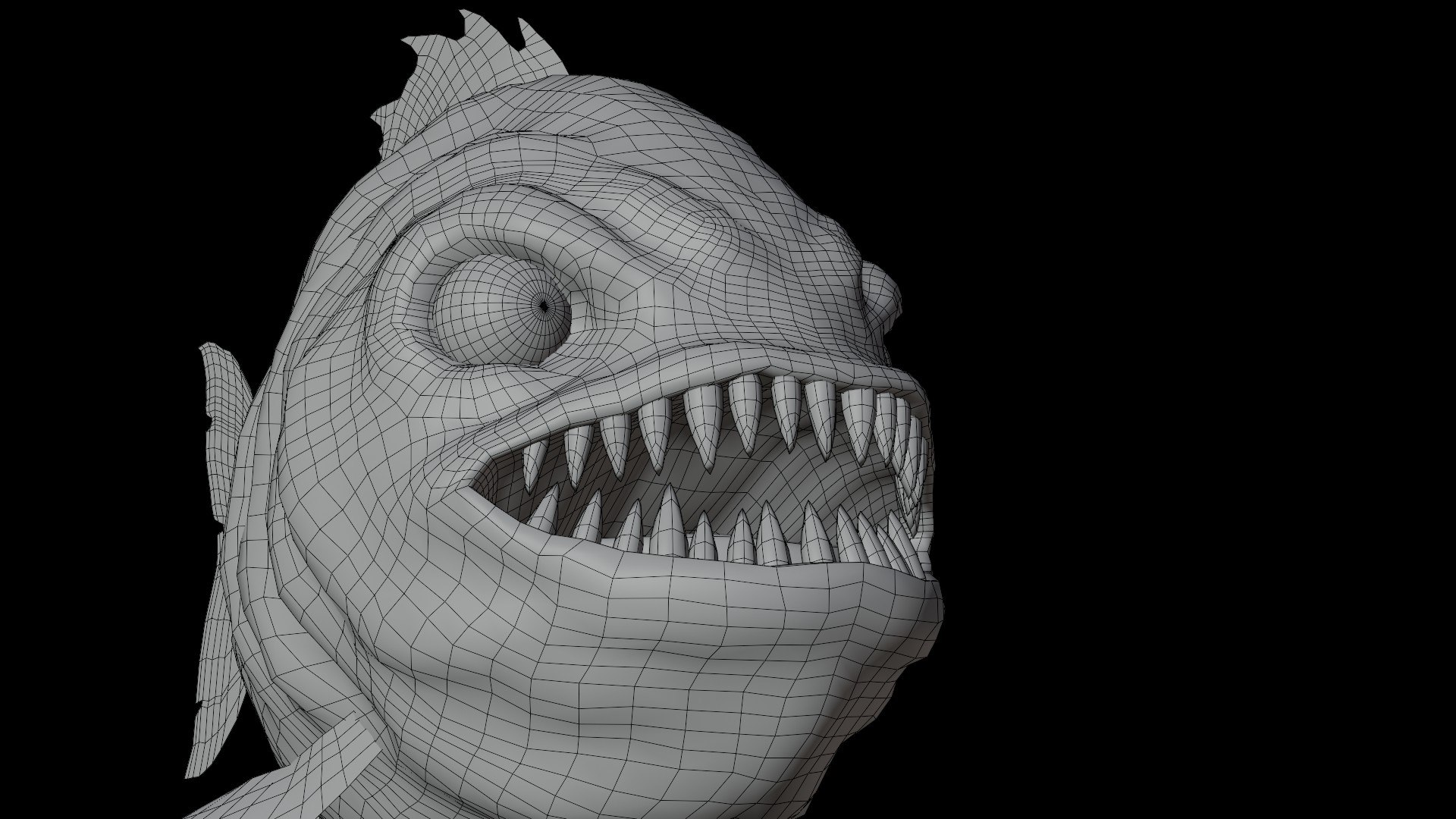piranha 3D model https://p.turbosquid.com/ts-thumb/qJ/O91EW5/km/wire0007/jpg/1776182874/1920x1080/fit_q87/4563cf7be3d8ddbfd2fe542beabf73e05179884e/wire0007.jpg