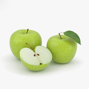 3D apple green model