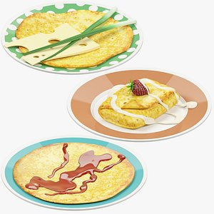 Pancakes on Plate Collection V3