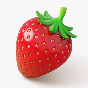 3D Strawberry Stylized